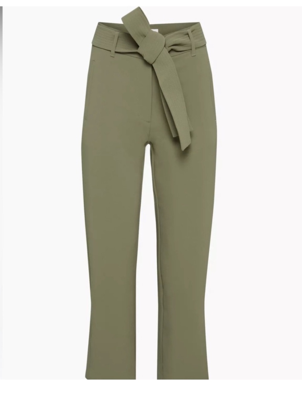 Wilfred Olive High-Waist Tie Belt Pants